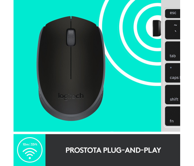 LOGITECH Mysz Logitech M171 wireless czarna - 285732 - zdjęcie 10